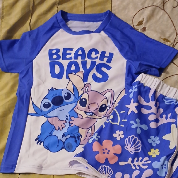 Disney Other - Girls Disney Stitch Swimsuit